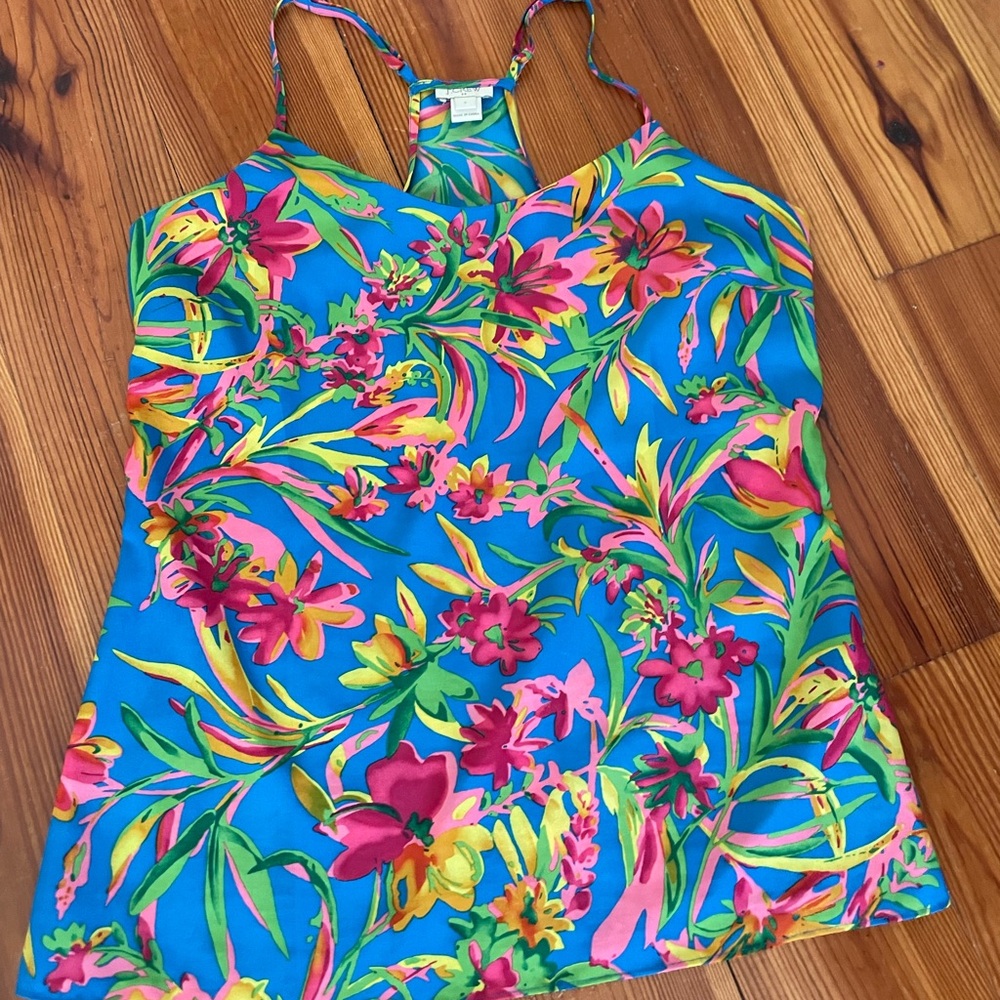JCrew Vibrant Floral Tank Top